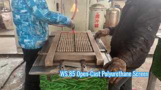 Màn hình Polyurethane đúc mở WS 85 Lắp đặt bu lông 500 × 500mm Chống tắc nghẽn để khai thác vàng