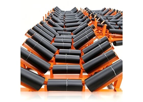 Conveyor Belt Return Idler Rubber Ring Long Service Life Quarry Conveyor Use