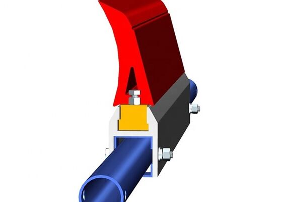Polyurethane Conveyor Cleaner Yellow Blade Heavy Duty Aggregate Conveyor Application