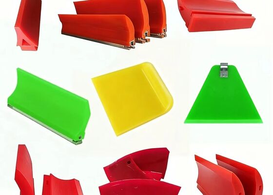 Heavy Duty PU Belt Cleaner Mining Conveyor High Wear Resistance Yellow Blade System