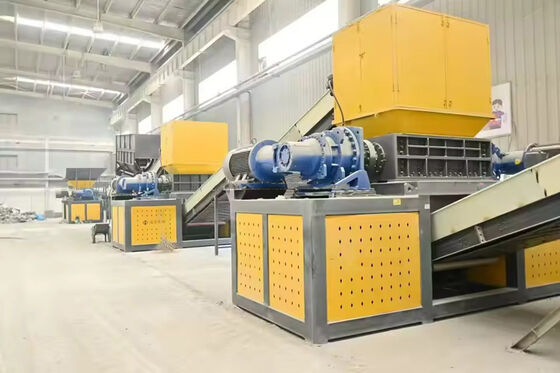 800kg/h Tire Dual Shredder for Rubber Powder Line
