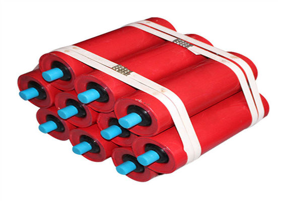 Galvanized Steel Conveyor Idler Roller Low Noise Multi Labyrinth Seal For Mining