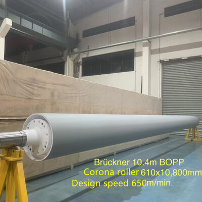 Grey Color Corona Roller with 70-75 Shore A Hardness and 4mm Silicone Thickness for BOPET Film Treatment