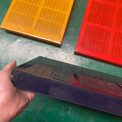 Injection Molded Polyurethane Modular Screen Panel with 20mm to 50mm Thickness for High Wear Resistance and Modular Design