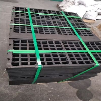 Mining Rubber Screen Panel 305×610mm with 80 Shore Hardness and Cutter Apertures for Wet Ore Processing