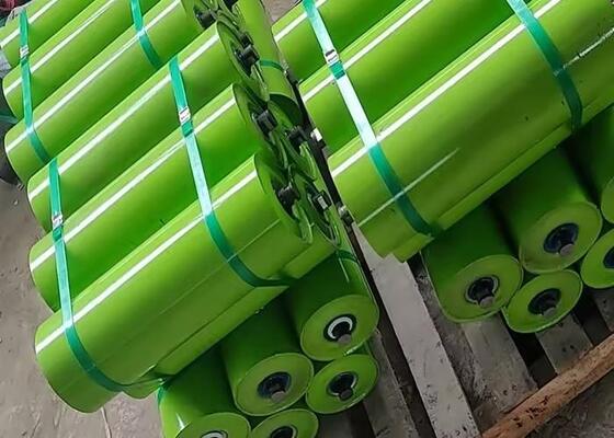 Conveyor Belt Roller HDPE Material Long Life Aggregate Conveyor Spare Component