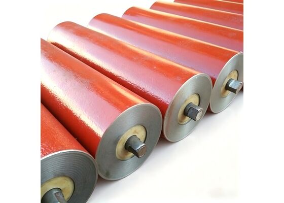 Bulk Material Handling Rubber Disc Conveyor Support Roller