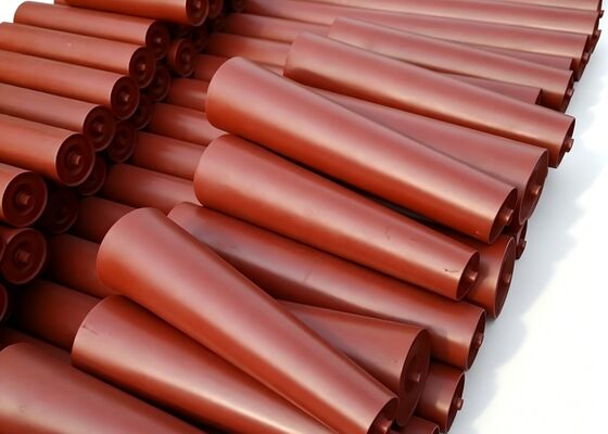 Mining Conveyor Roller HDPE Shell Stainless Shaft Wet Environment Conveyor System