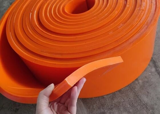 Urethane Conveyor Skirting Beveled Edge 65A Hardness Bulk Material Handling System