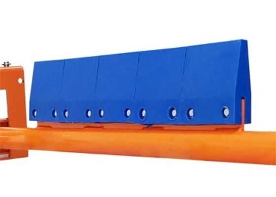 PU Conveyor Scraper System for Iron Ore Conveyor High Impact Resistance Structure