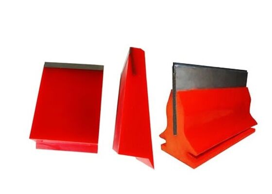 PU Conveyor Scraper System for Iron Ore Conveyor High Impact Resistance Structure
