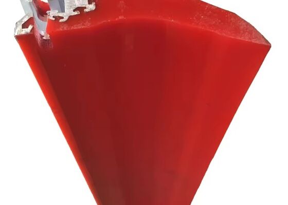 PU Conveyor Scraper System for Iron Ore Conveyor High Impact Resistance Structure