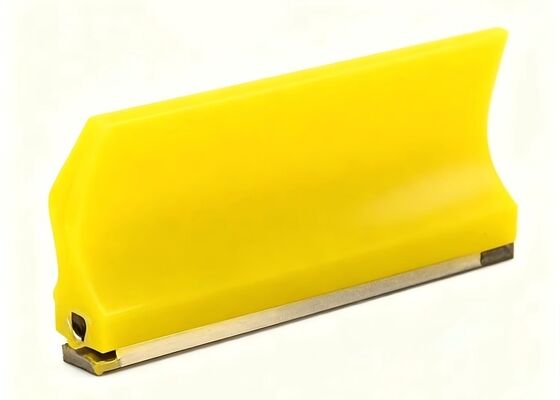 Conveyor Belt PU Scraper Yellow Blade High Strength Aggregate Conveyor System