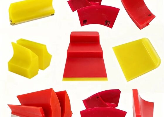 Heavy Duty PU Belt Cleaner Mining Conveyor High Wear Resistance Yellow Blade System