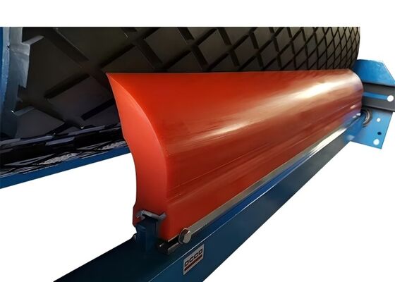 Polyurethane Belt Cleaner Secondary Scraper Blue PU Blade High Wear Resistance Conveyor