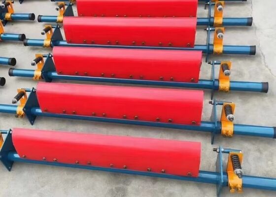 Polyurethane Belt Cleaner Secondary Scraper Blue PU Blade High Wear Resistance Conveyor