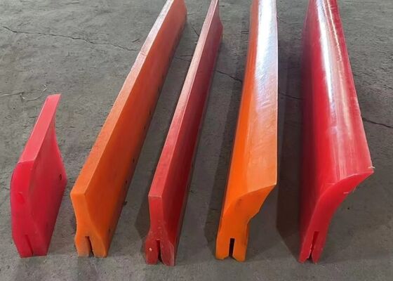Polyurethane Belt Cleaner Secondary Scraper Blue PU Blade High Wear Resistance Conveyor