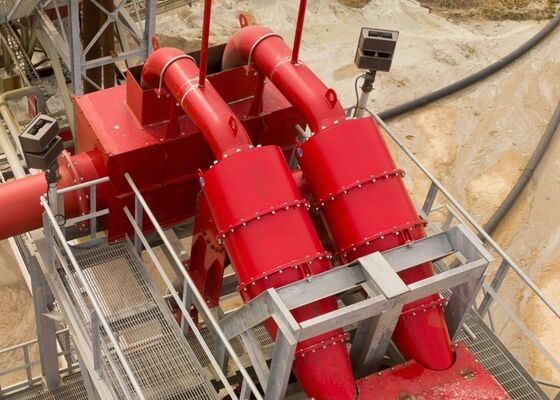 Ceramic Lined Mining Hydrocyclone Separator High Efficiency Slurry Classification Equipment
