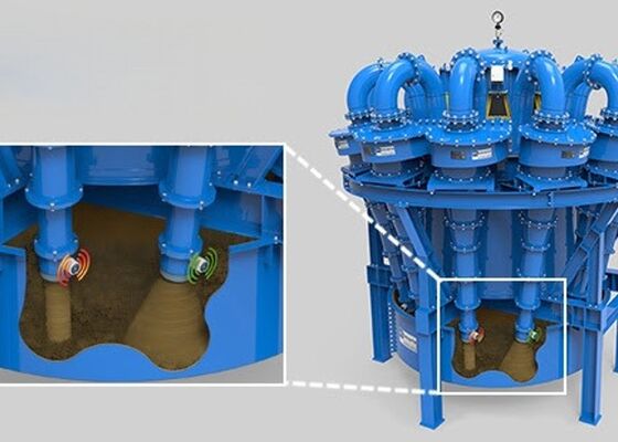 High Quality PU Lined Hydrocyclone For Copper Mining Beneficiation Production Line