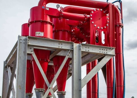 Mining Slurry Hydrocyclone Separator Heavy Duty PU Cyclone For Iron Ore Beneficiation