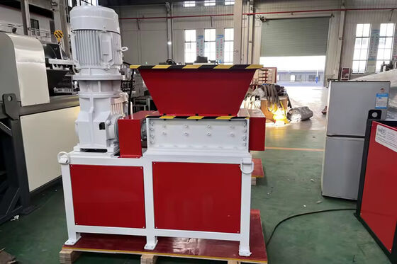 800kg/h Tire Dual Shredder for Rubber Powder Line