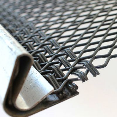 Anti Clogging Self Cleaning Vibrating Screen Mesh With Hooks Steel Wire Mesh for Mine and Quarry