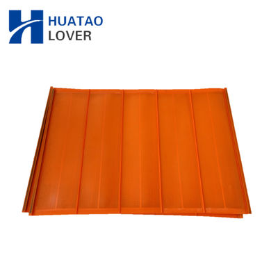 Tensioned Polyurethane Fine Screen Mesh with 0.045mm - 1.5mm Hole Width for High Frequency Vibrating Screener and 6-12 Months Lifetime