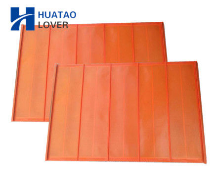 0.075mm aperture red color polyurethane fine screen for high frequency vibrating sieve mesh