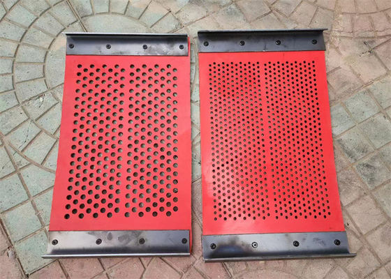 Tấm màn cao su tự làm sạch dày 6mm với lắp đặt móc cho sàng khoáng chống ăn mòn