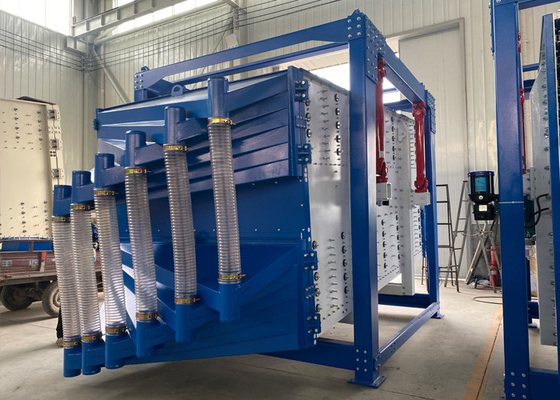 Tự làm sạch swing rung động máy lọc hình vuông màn hình quay cho cát silica khô