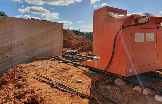 Cao tốc độ đá cắt Granite kim cương dây cưa cho khai thác mỏ
