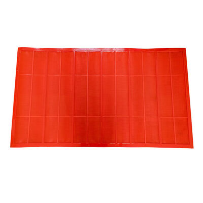 Màn hình Polyurethane màu cam với khẩu độ 0.3mm kích thước 1040x700mm Chống mài mòn cao dùng cho sàng lọc mịn