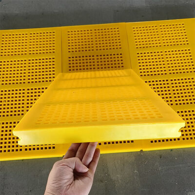 Tấm sàng polyurethane cấu trúc WS85 với vật liệu MDI và bề mặt chống tắc cho sàng tuyển mỏ và đá