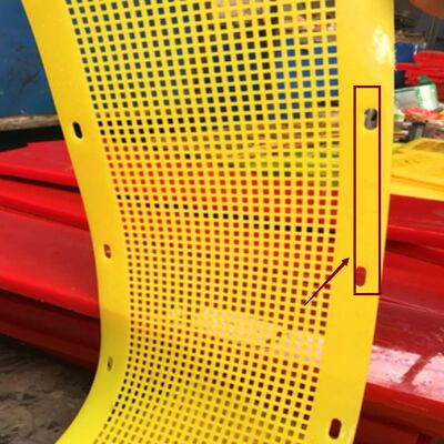 Tấm sàng lật polyurethane với lỗ 12mm và độ dày 8mm cho sàng lọc vật liệu chống tắc nghẽn