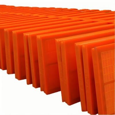 Tấm sàng polyurethane màu xanh lá cây 30mm có lỗ tự làm sạch để sàng lọc than chì trong khai thác mỏ