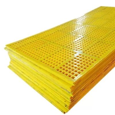 Tấm lót màn hình polyurethane dày 40mm với dung sai khe hở 0.1mm và khả năng chống mài mòn cao cho ứng dụng khai thác mỏ