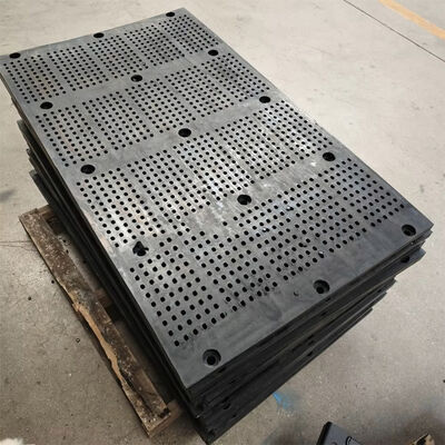 Tấm màn cao su chống mài mòn 40x8mm có khung thép cho màn sàng rung công nghiệp
