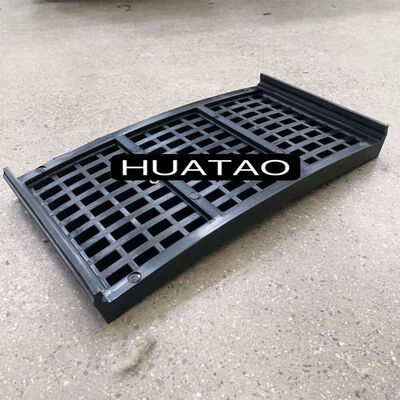 Tấm sàng cao su chống mài mòn 50*10mm với thiết kế module và lỗ điều chỉnh 10-50mm cho xử lý khoáng sản