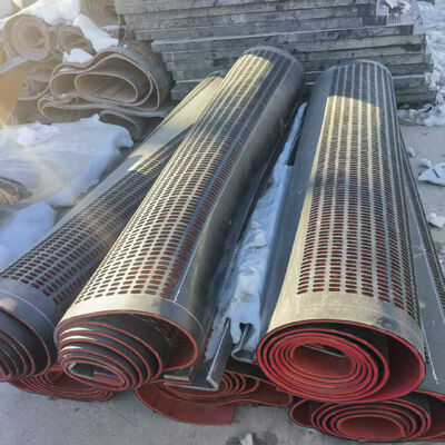 1.25m cao su màn hình bảng 6mm Độ dày cho ẩm ướt than sàng lọc với nhập khẩu cao su Thái Lan