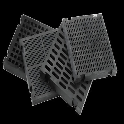 Tấm chắn cao su dày 25mm với độ cứng 40 Shore A và 60 Shore A để chống mài mòn