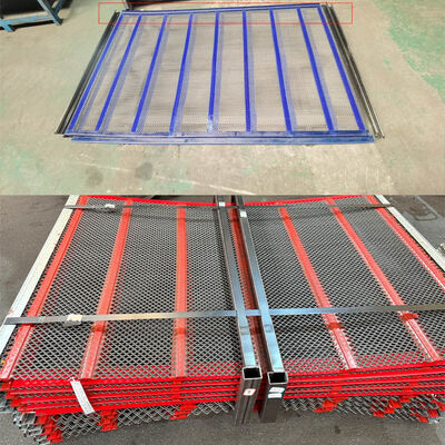 Vải dệt 610 * 610 Màng màn hình tự làm sạch với Màng dây thép không gỉ + PU Strip chống tắc nghẽn cho thiết bị khai thác mỏ