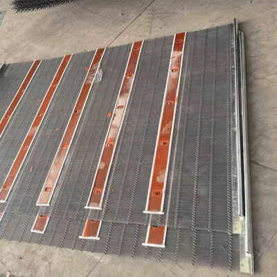 Crimped Woven Poly Ripple tự làm sạch màn hình lưới cho Black Mining sieves trong màn hình rung