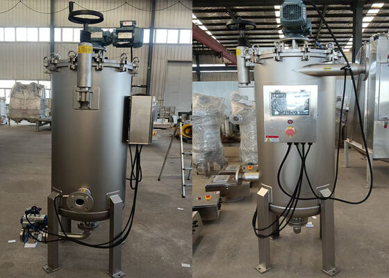 Thép không gỉ 304 tự làm sạch máy lọc với loại bàn chải