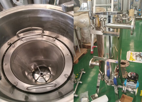 Đánh bóng tự làm sạch nội bộ Scraper Bộ lọc để lọc sữa đậu nành