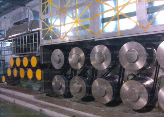 Tốc độ tuyến tính Tối đa 5000m Tối thiểu 500m / phút Con lăn sưởi ấm cảm ứng Con lăn Godet Tối đa 420oC