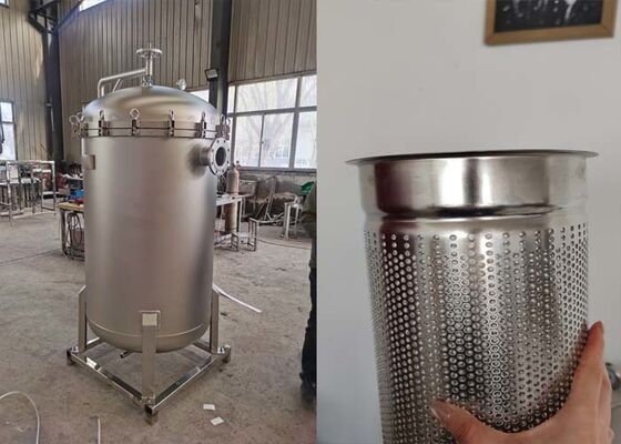 Vỏ bộ lọc chất lỏng SS304/316 và Vỏ bộ lọc nhiều túi để lọc rượu