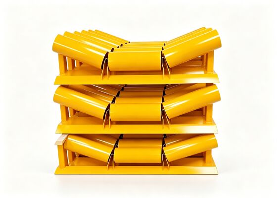 Vành băng chuyền Vòng lăn mang thép cacbon Mining Idler Thiết kế Năng lực tải cao