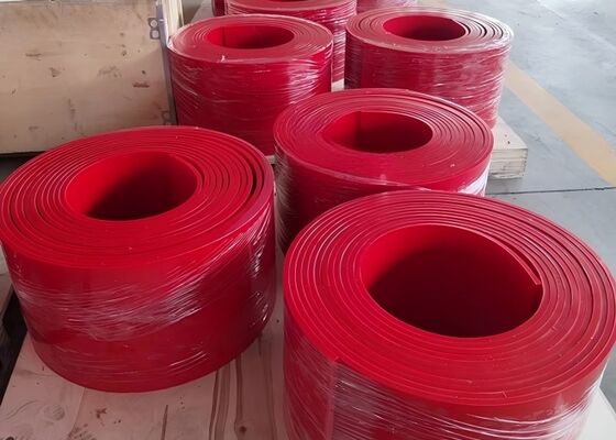 Polyurethane Conveyor Skirt Board Đen vật liệu PU Thời gian sử dụng lâu Conveyor khai thác mỏ