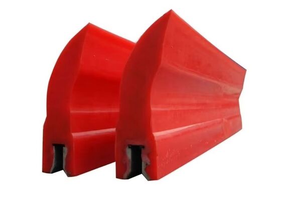Polyurethane Belt Cleaner Scraper thứ cấp Blue PU Blade High Wear Resistance Conveyor
