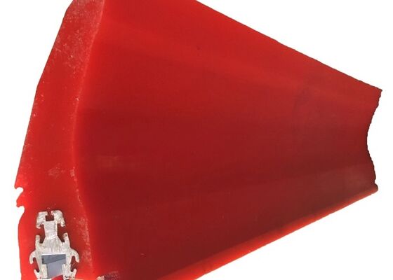 Lưỡi dao làm sạch dây chuyền vận chuyển polyurethane với hỗ trợ thép khai thác mỏ Sử dụng công nghiệp